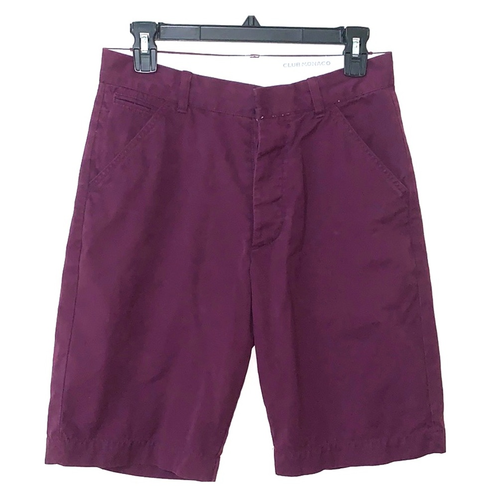 Club Monaco Maroon Shorts 28